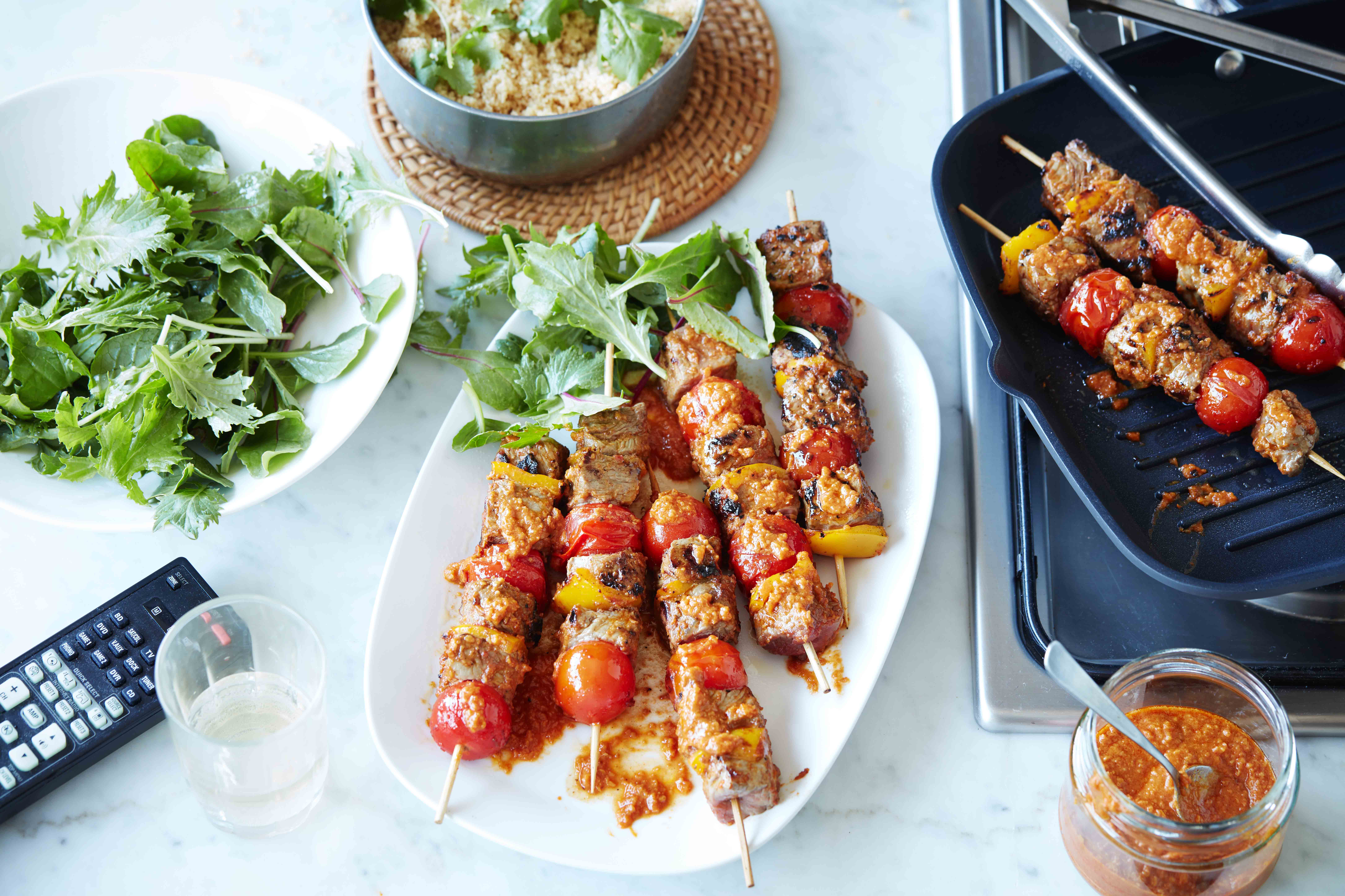 BEEF SATAY SKEWERS WITH COUSCOUS