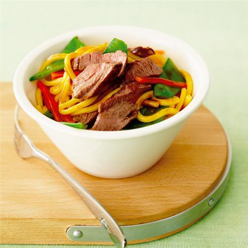 HOISIN LAMB FILLET WITH HOKKIEN NOODLES