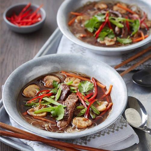 HOT AND SOUR BEEF NOODLE SOUP