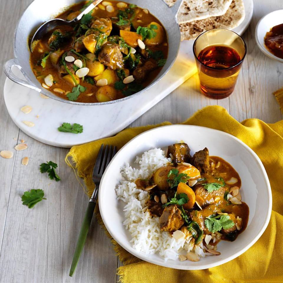 LAMB POTATO AND SPINACH CURRY
